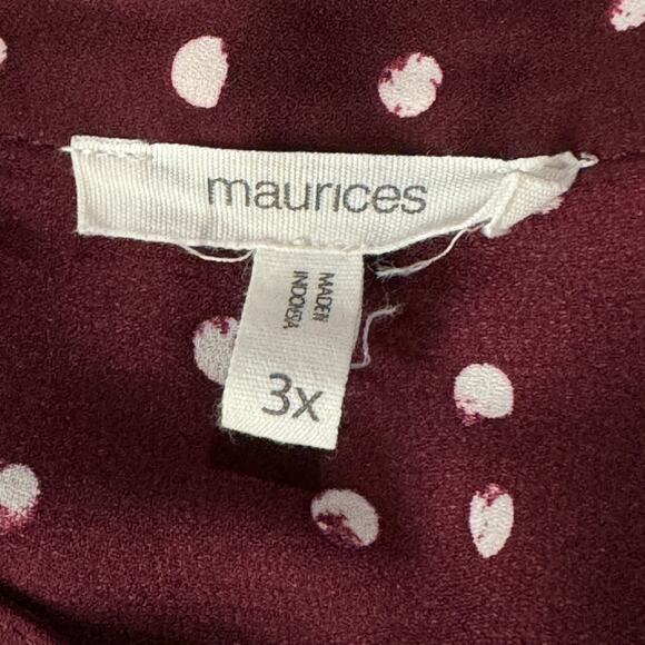 Maurices 3X-Large Top Button-Up Long Roll-Tab Sleeves Pockets Lightweight Collar - Picture 9 of 11